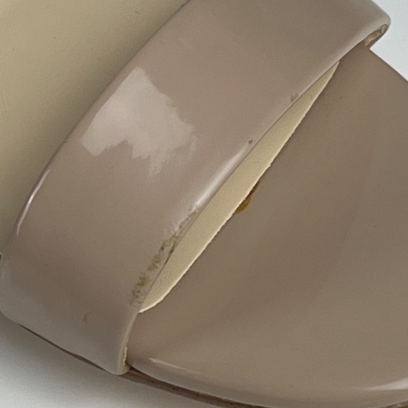 NEW Nine West Sandy Taupe Neutral Open Toe Heels Women's Size 8.5M - Picture 10 of 10